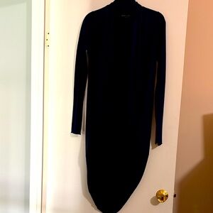 alice + olivia royal blue long  cardigan